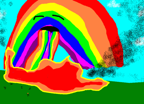 Rainbow Puke by DarthPoop