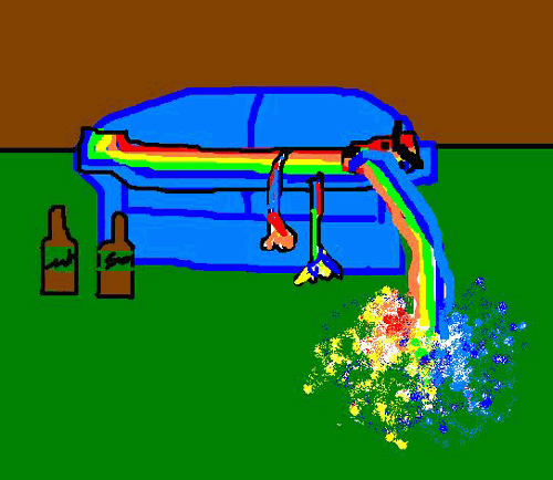 Rainbow Puke by M Andia