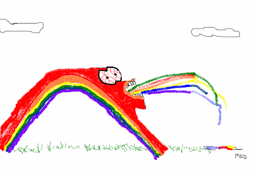 Rainbow Puke by Melissa Dabkowski