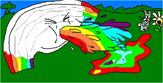 Rainbow Puke by Dion Lay