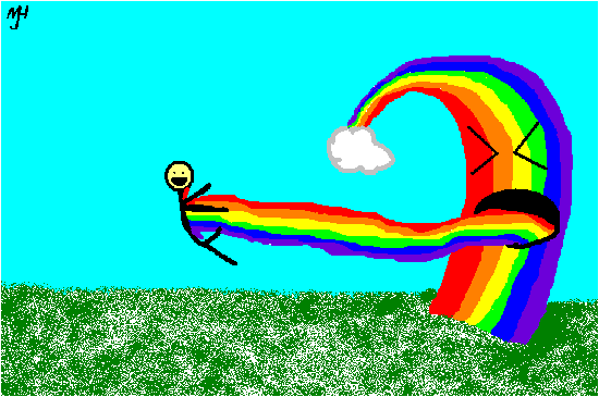 Rainbow Puke by Mindy H
