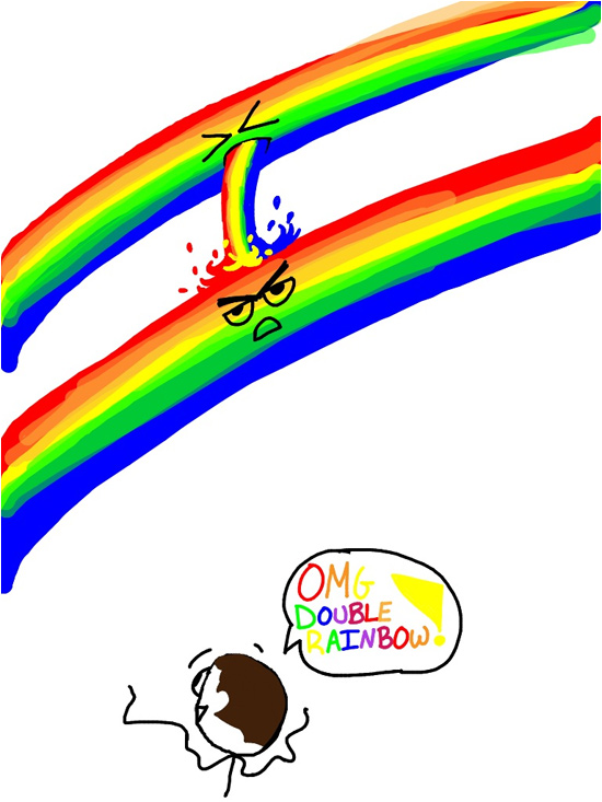 Rainbow Puke by Rebecca
