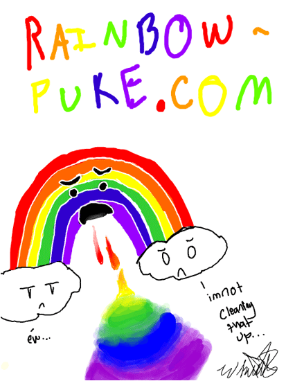 Rainbow Puke by Whittley