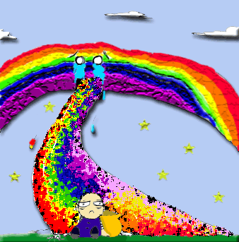 Rainbow Puke by Jacob King