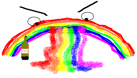 Rainbow Puke by M. Robertson