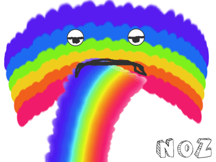 Rainbow Puke by Noz