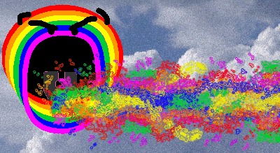 Rainbow Puke by Pixelated Abe