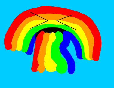 Rainbow Puke by Rhys Marshall