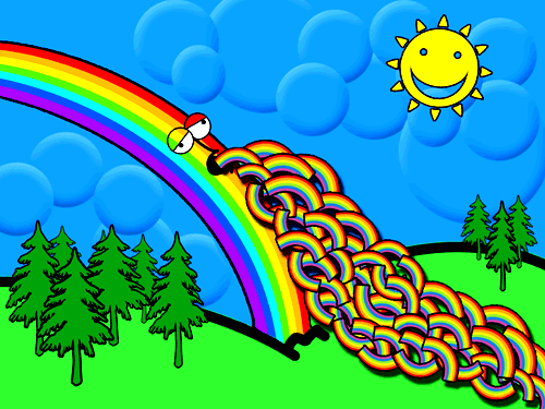 Rainbow Puke by Amanda and Casimiro