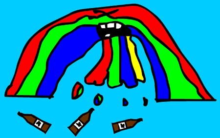 Rainbow Puke by Bill Bot