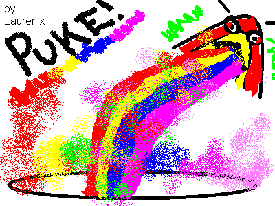 Rainbow Puke by Lauren X