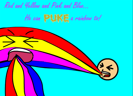Rainbow Puke by Saul Jones