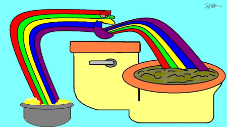 Rainbow Puke by Jason M Bloom