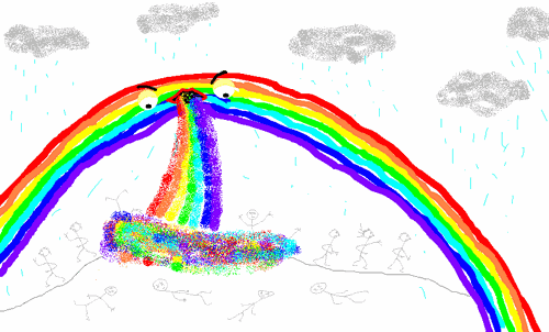 Rainbow Puke by Samaire Fan
