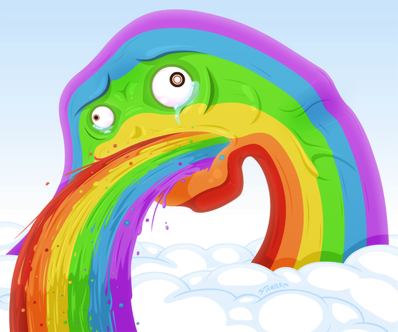 Rainbow Puke by Stamper